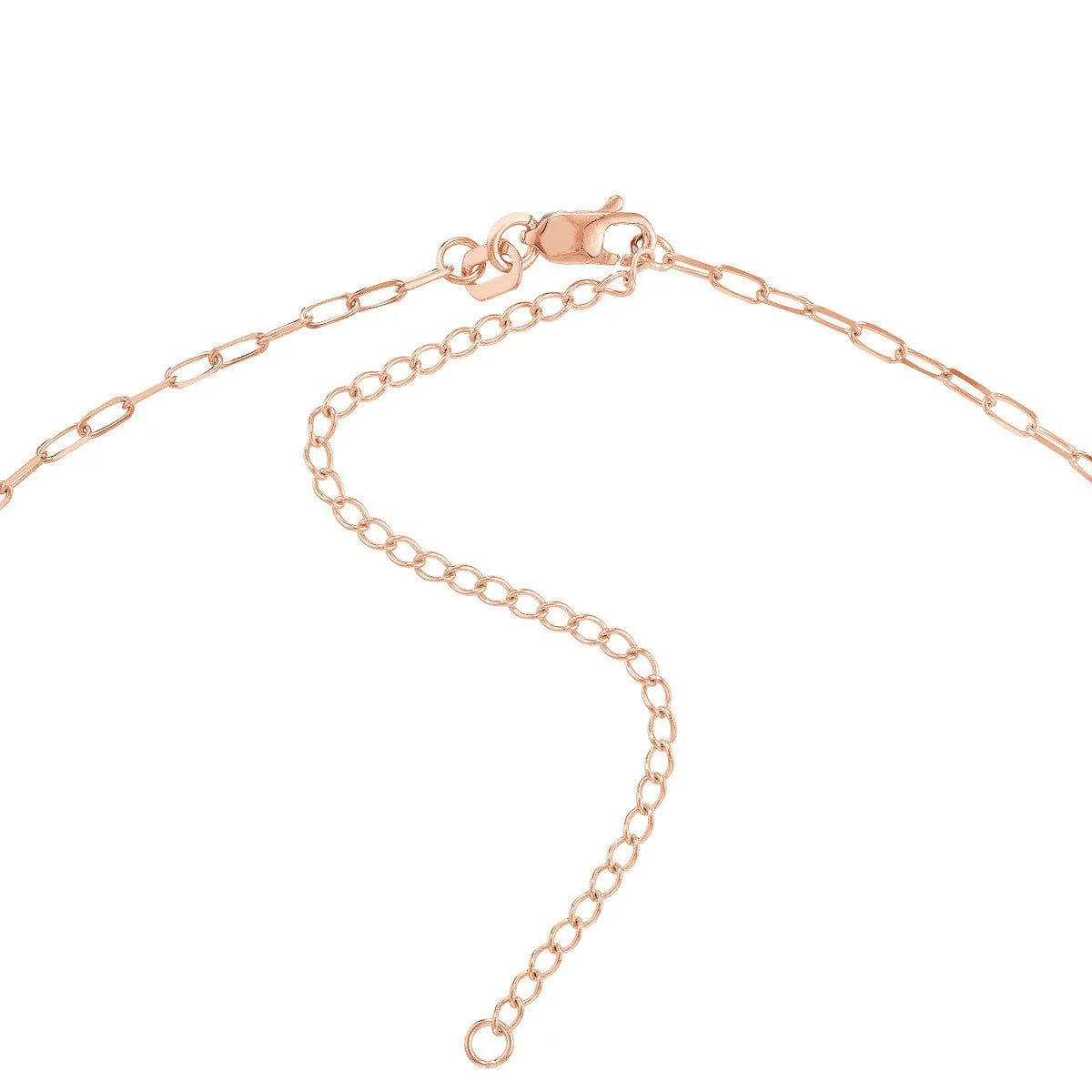 14K Gold 1.70mm Paperclip Choker Chain