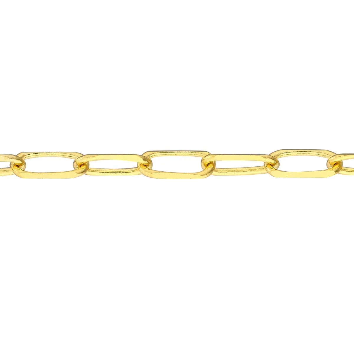 14K Gold 1.70mm Paperclip Choker Chain