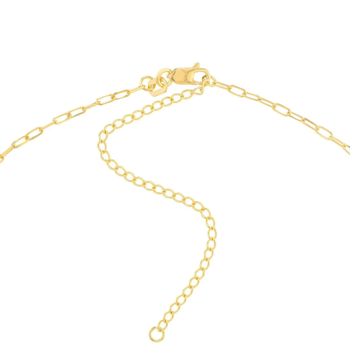 14K Gold 1.70mm Paperclip Choker Chain