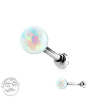 16G Opalite Tragus - Cartilage Barbell