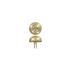 17mm Brass, Round Handbag Bottom Stud, Steel-PK10, #312-6-16-BP