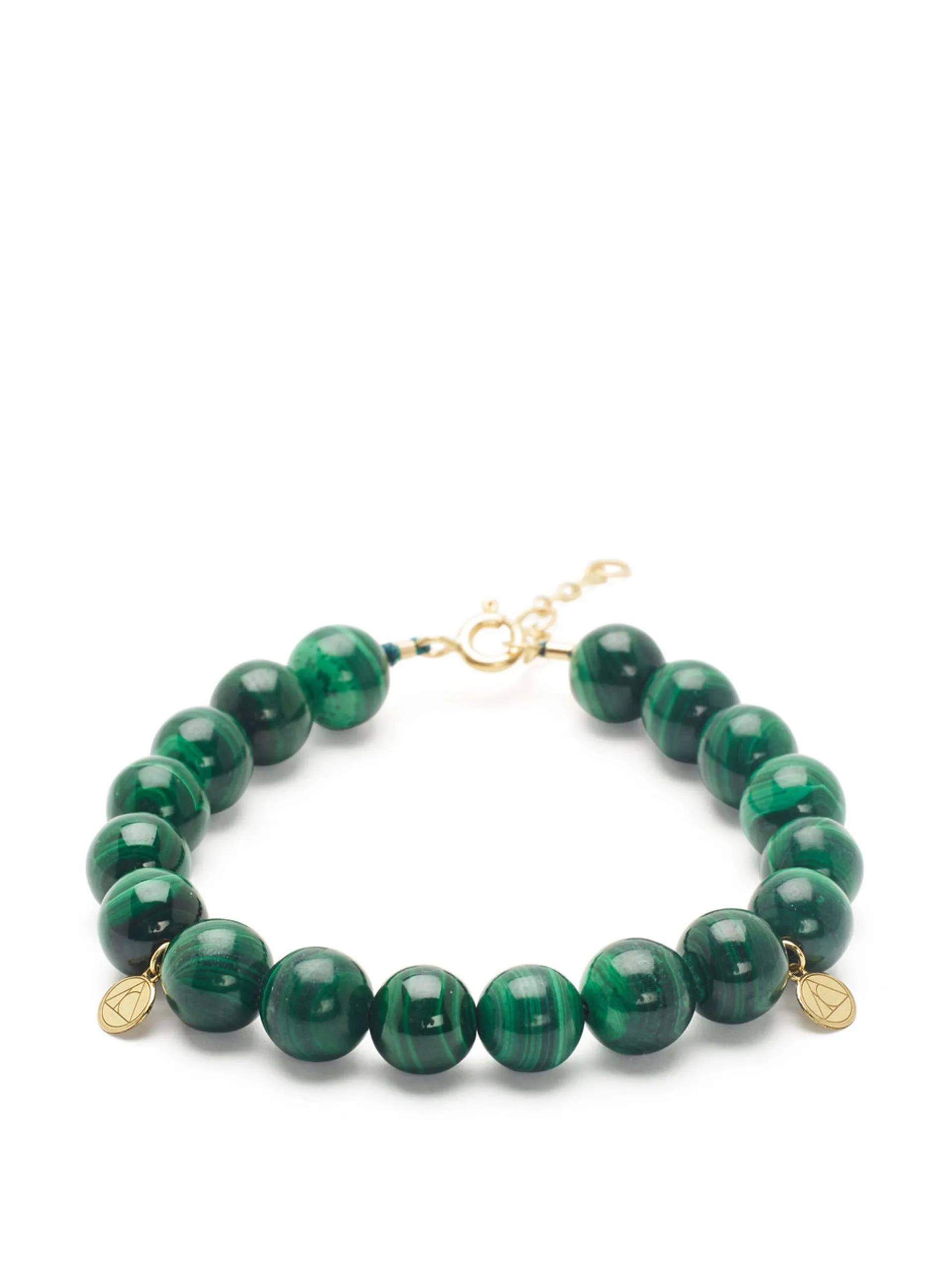 18kt gold Malachite Cinta bracelet