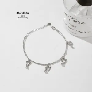 ATMfashions luxury silver charm signal braclet for women atm07