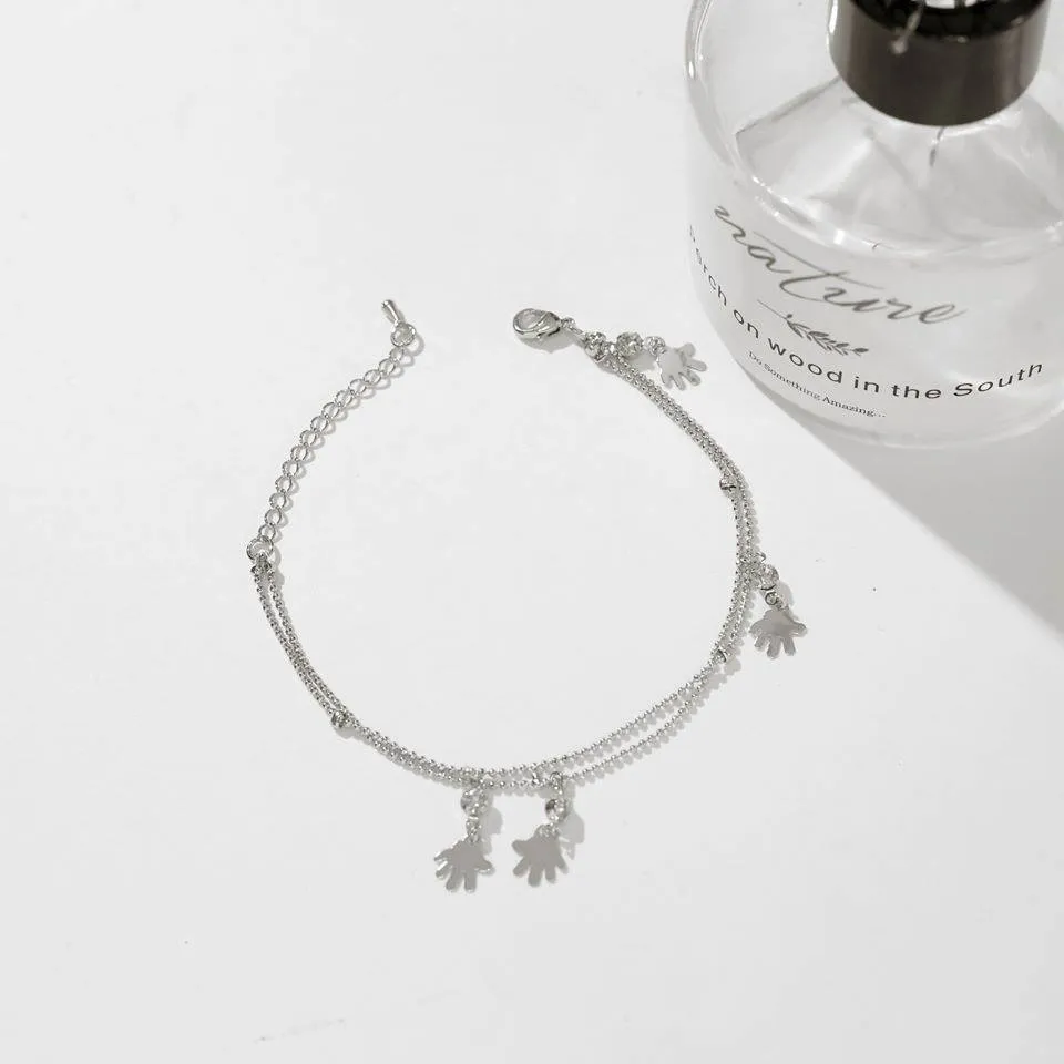 ATMfashions luxury silver hand signal braclet for women atm05