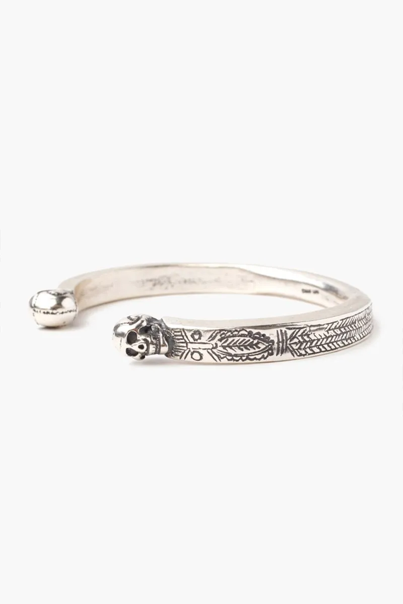Chan Luu Silver Skull Cuff