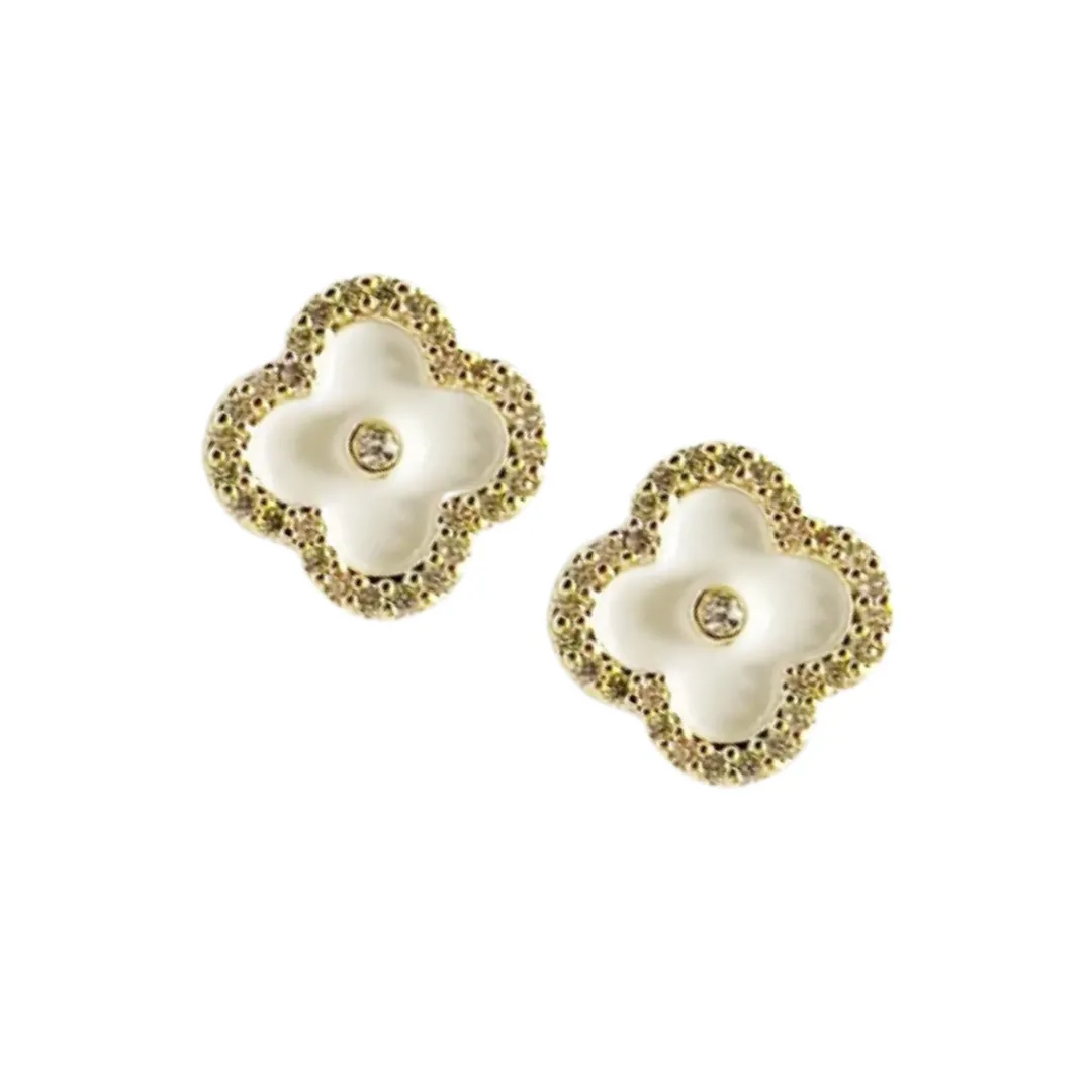 Chloe Stud White