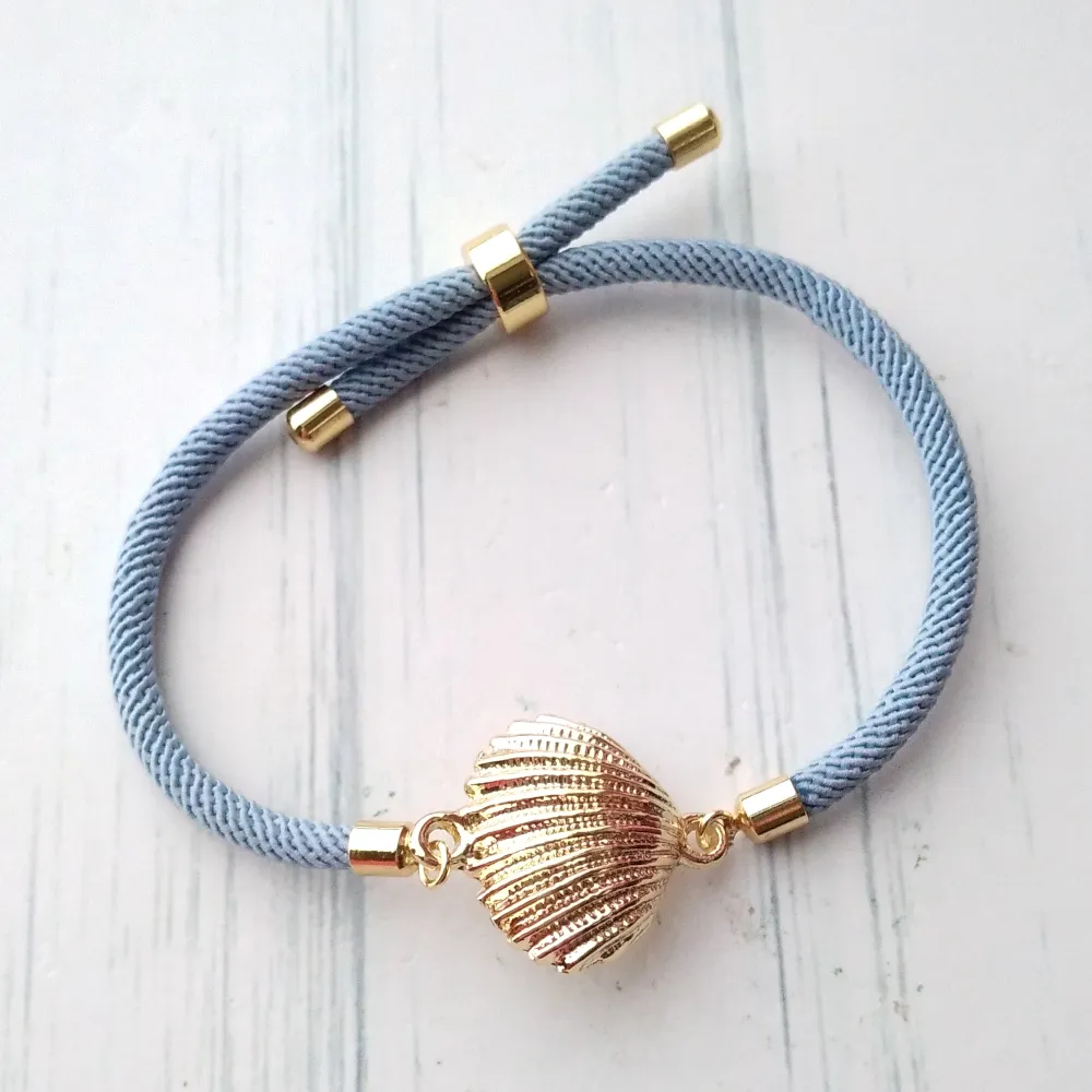 Dani Clamshell Corded Slider Bracelet