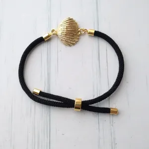Dani Clamshell Corded Slider Bracelet