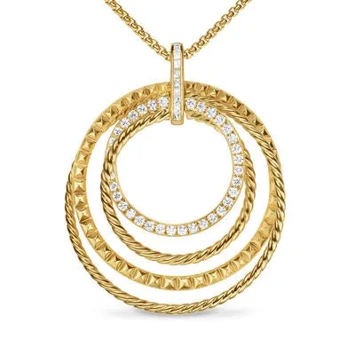 David Yurman 39.5mm Crossover Trio Necklace