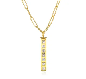 Diamond Bar Pendant