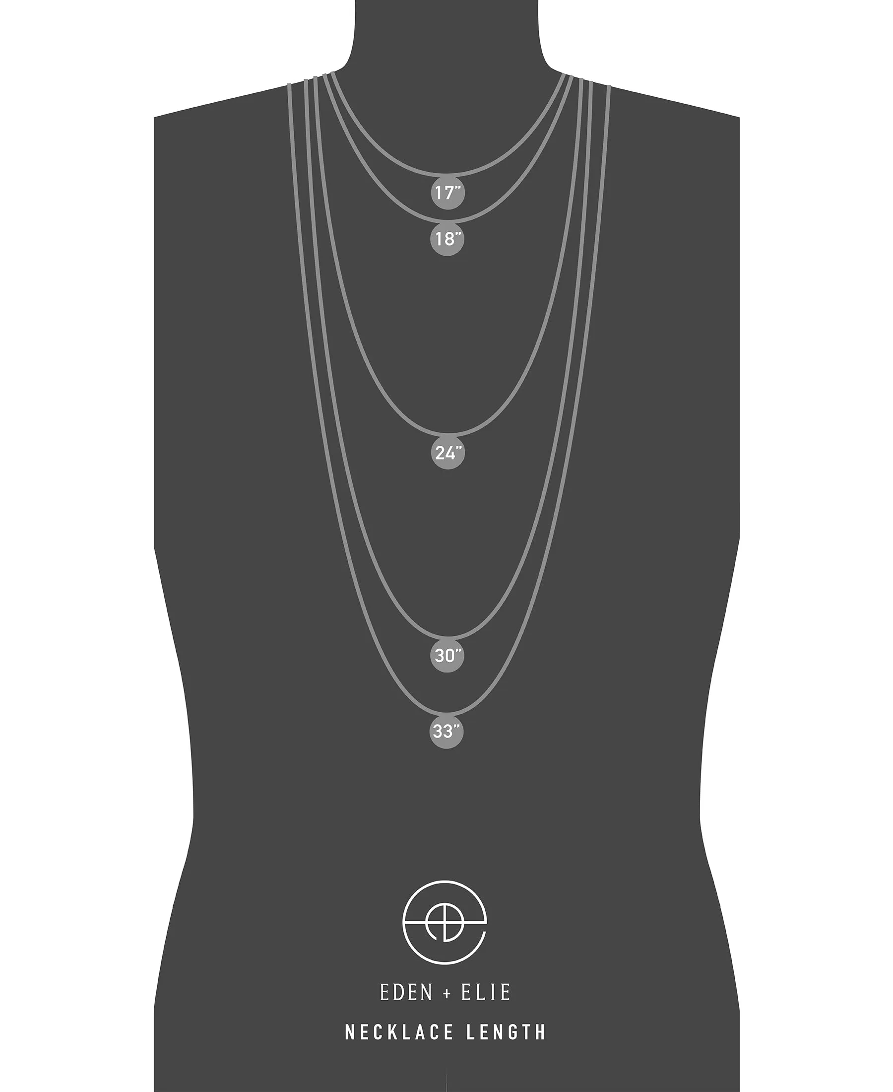 EDEN   ELIE Everyday Adjustable Length Necklace - bark brown