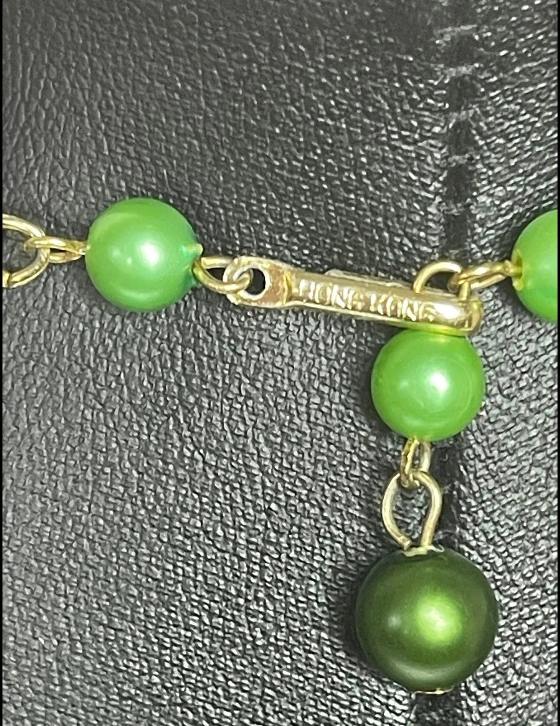 Emerald Green Graduated Multi Strand Beaded Necklace