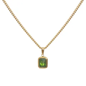 Emerald Stone Necklace