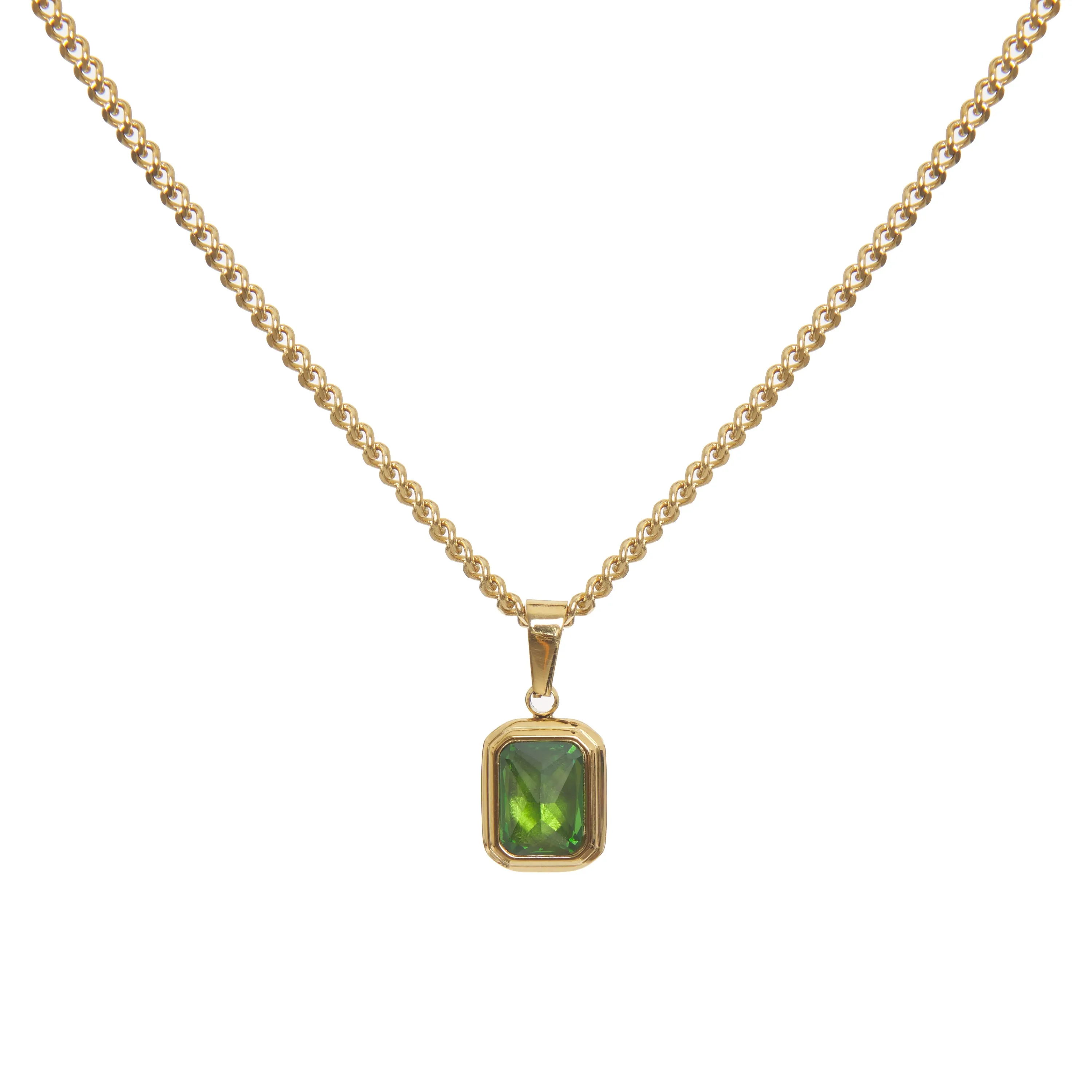 Emerald Stone Necklace
