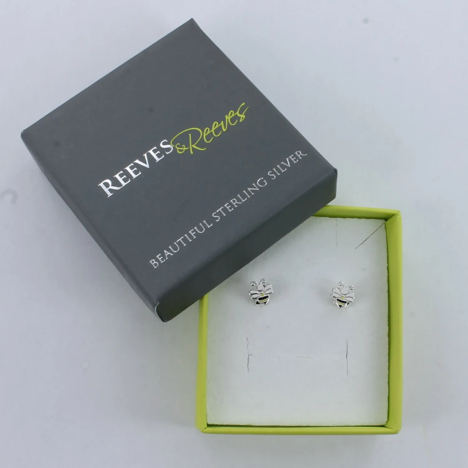 Enamel Bee Stud Earrings