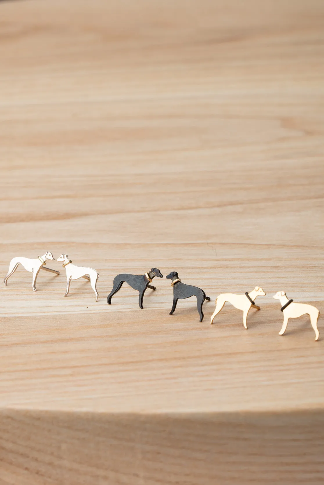 Greyhound Stud Earrings