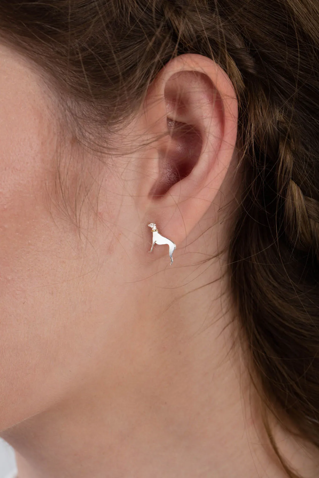 Greyhound Stud Earrings