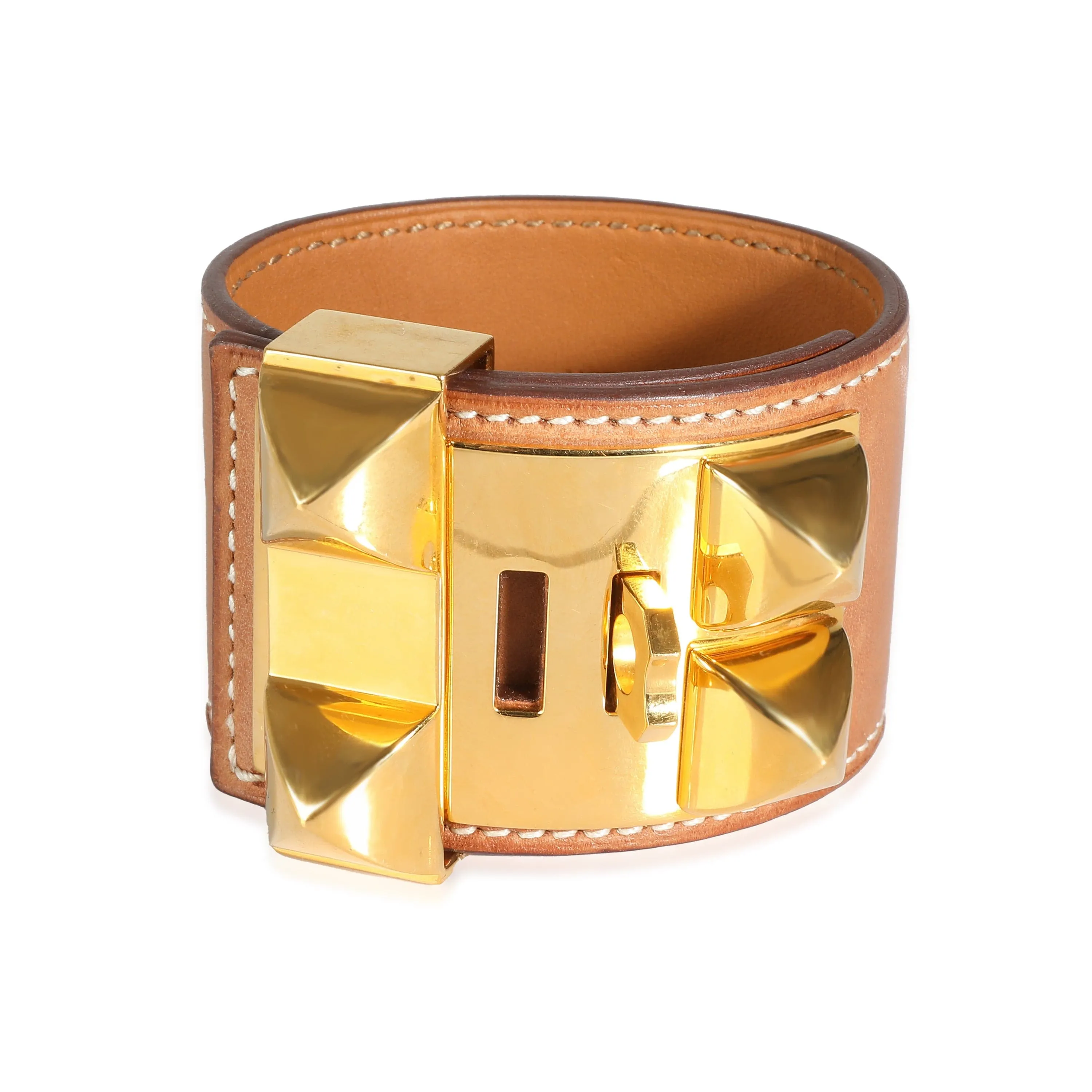 Hermès Collier De Chien Bracelet in  Gold Plated