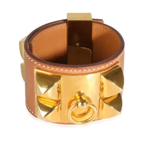 Hermès Collier De Chien Bracelet in  Gold Plated