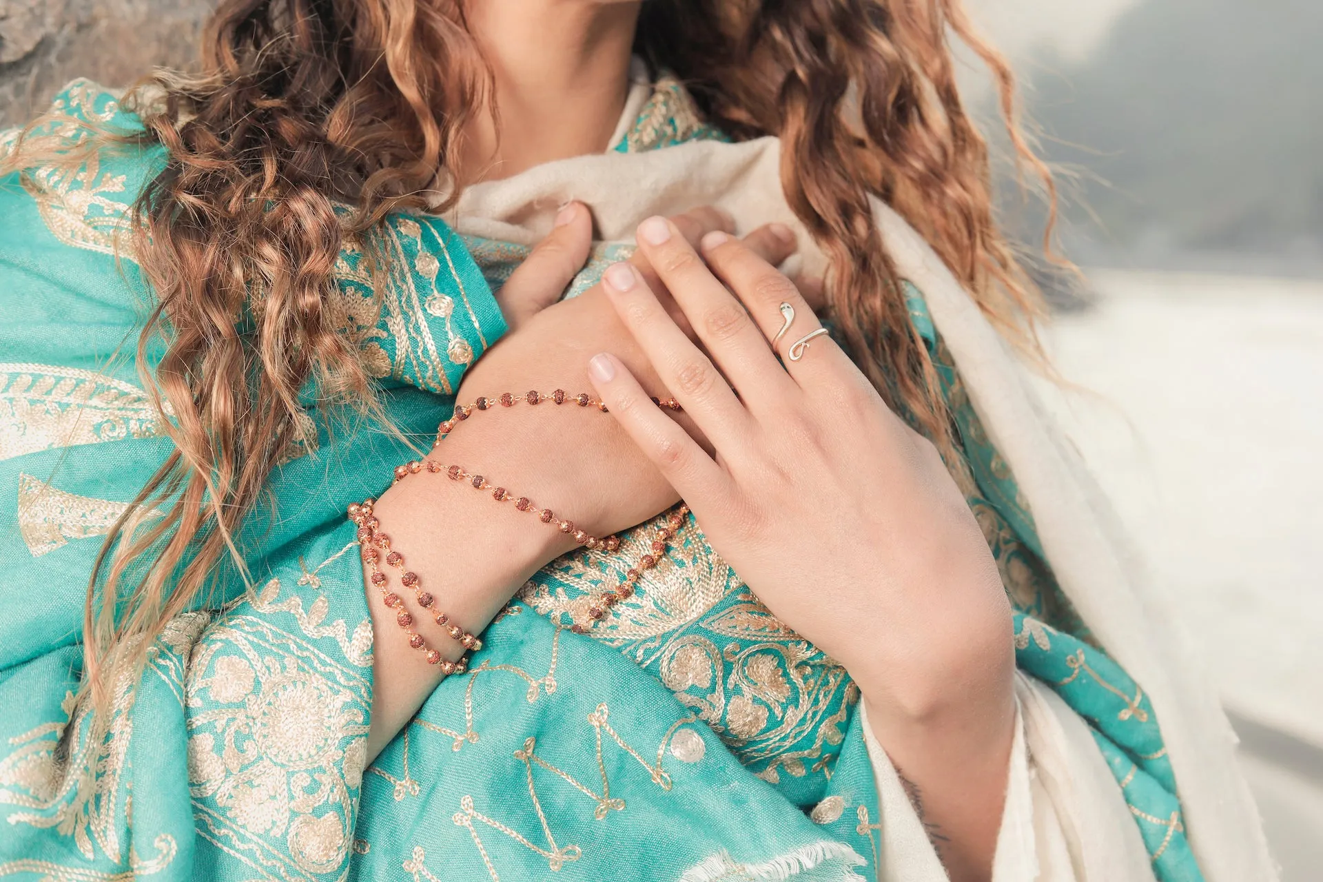 Kundalini Shakti Ring with Ruby Eyes