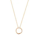 LILIAN - DIAMOND CIRCLE NECKLA