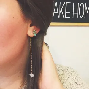 Mini Crystal Studs | Turquoise