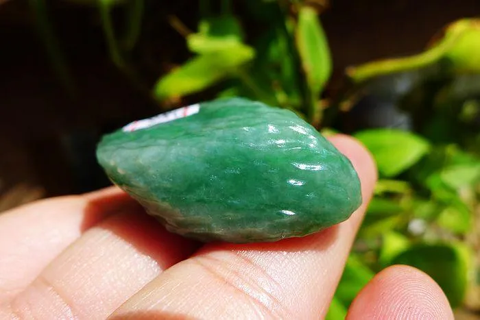 Natural Jade Rough Jadeite Raw (24g,3.8X3.8X1.2cm)
