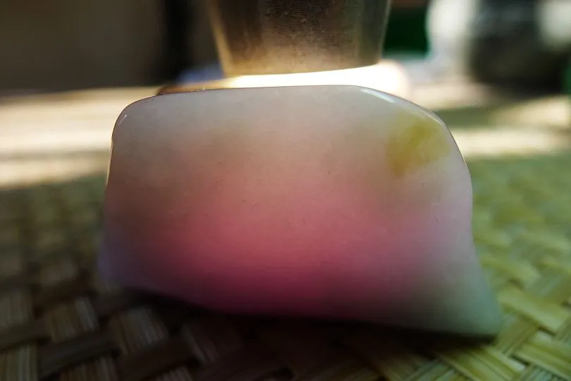 Natural Jade Rough Jadeite Raw (313g,10.6X5.2X2.8cm)