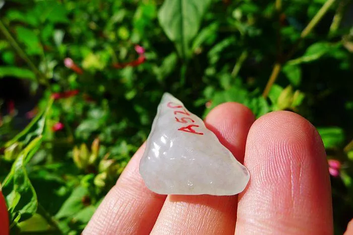 Natural Jade Rough Jadeite Raw (6.4g,3.8X1.5X0.8cm)