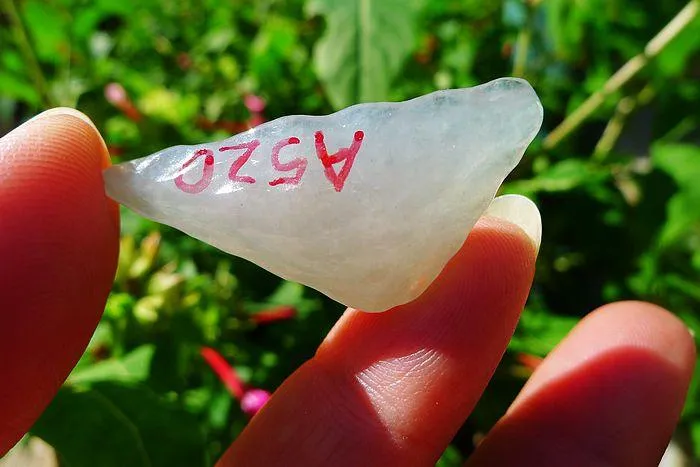 Natural Jade Rough Jadeite Raw (6.4g,3.8X1.5X0.8cm)