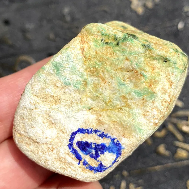 Natural Jade Rough Jadeite Raw 83g-HY016
