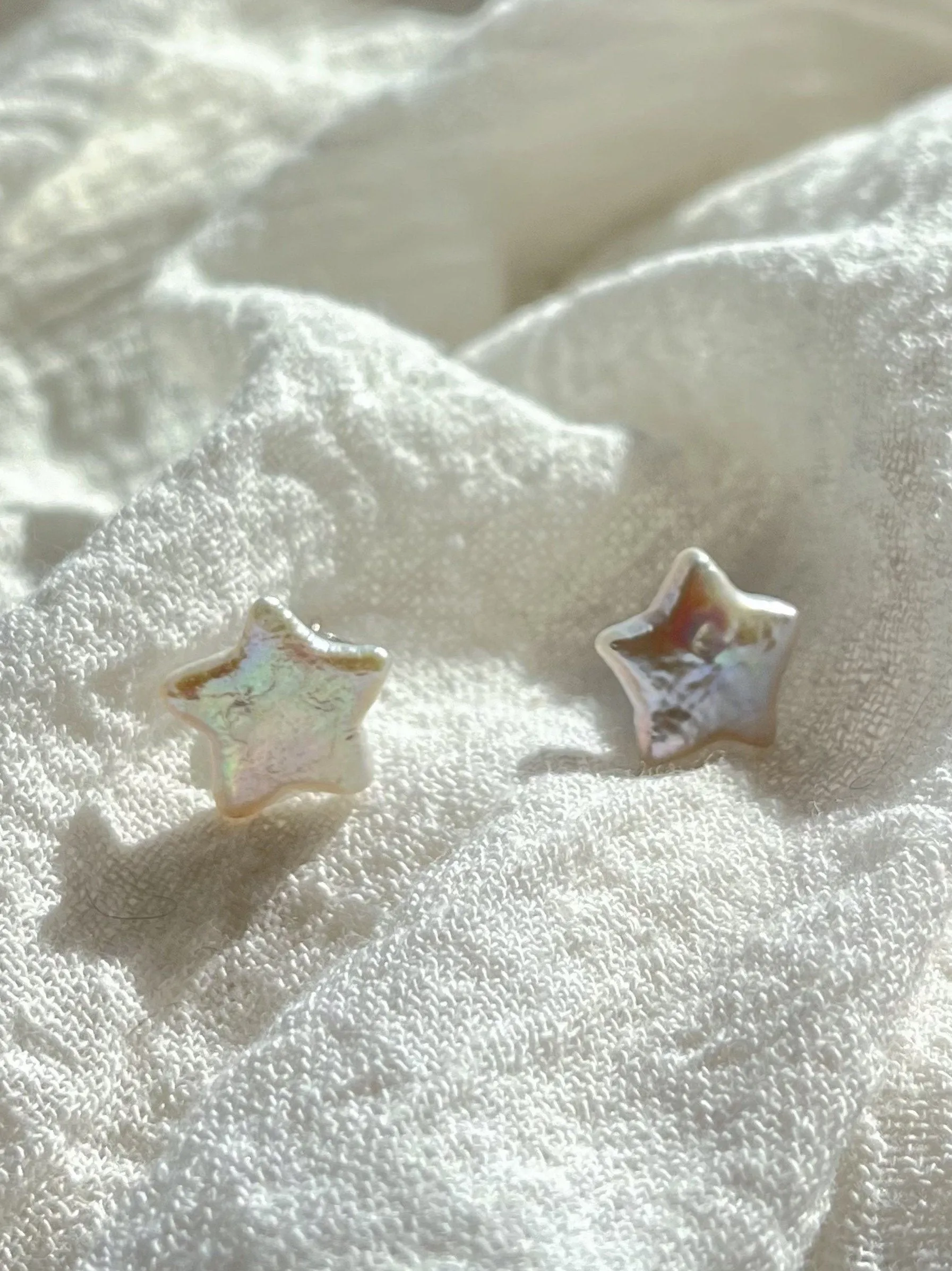 North Star Pearl Earrings