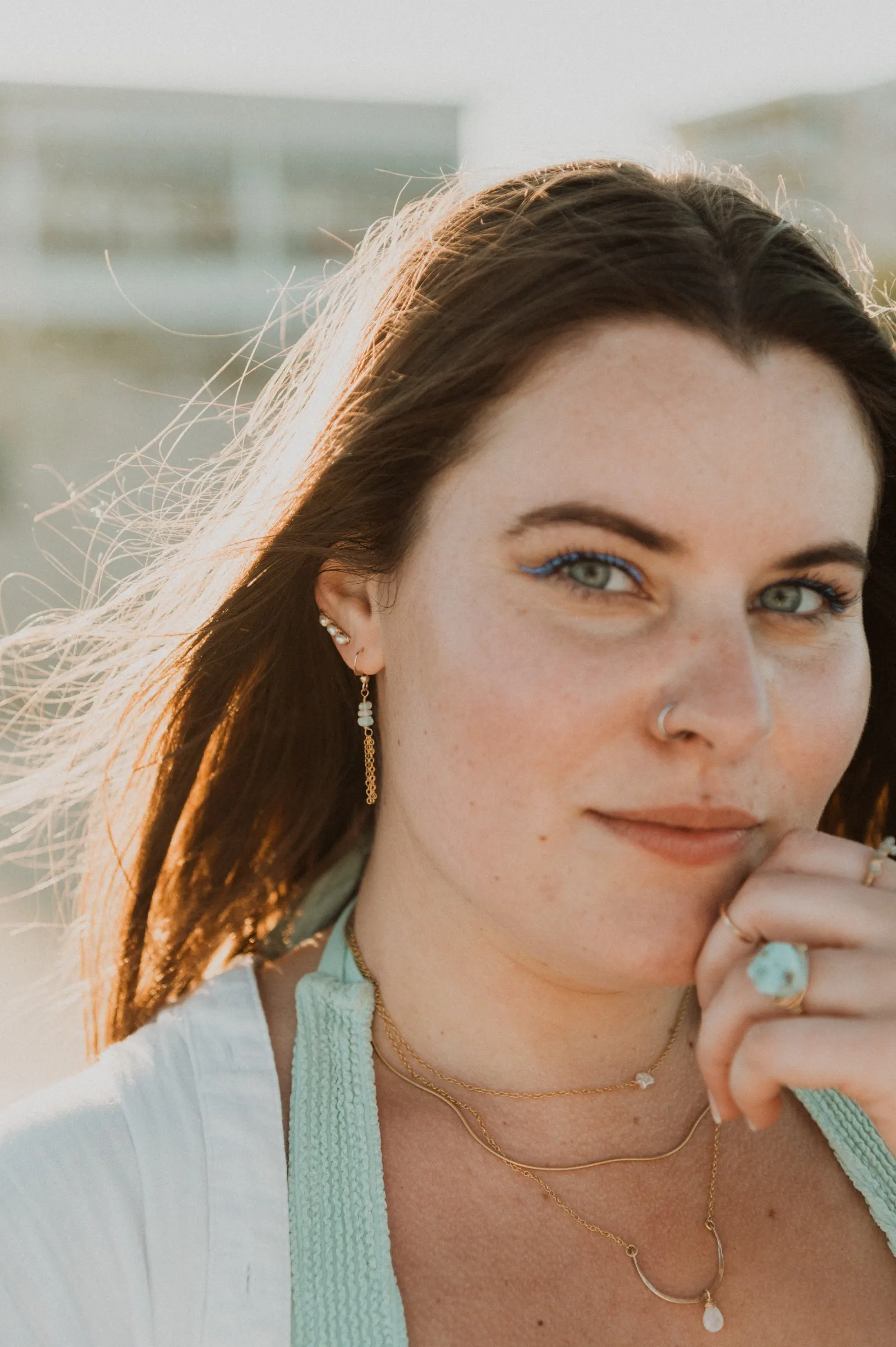 Opal Fringe Earrings