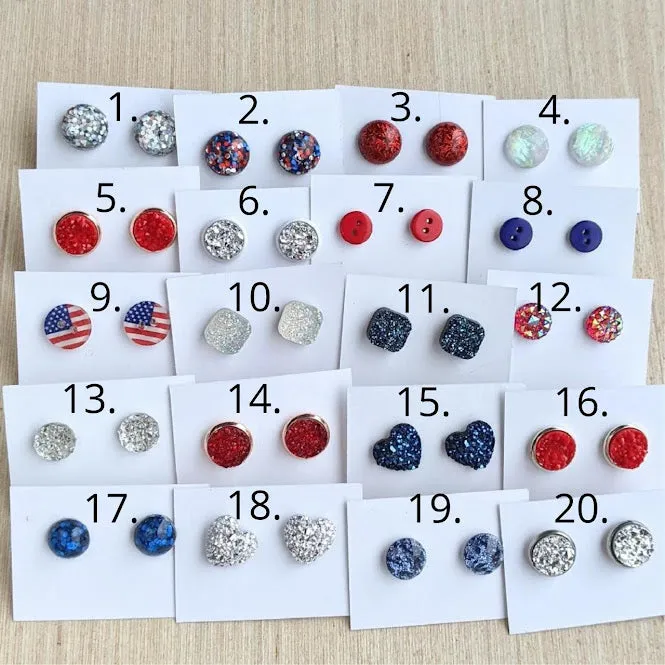 Patriotic Stud Earring Collection 2022
