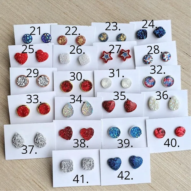 Patriotic Stud Earring Collection 2022