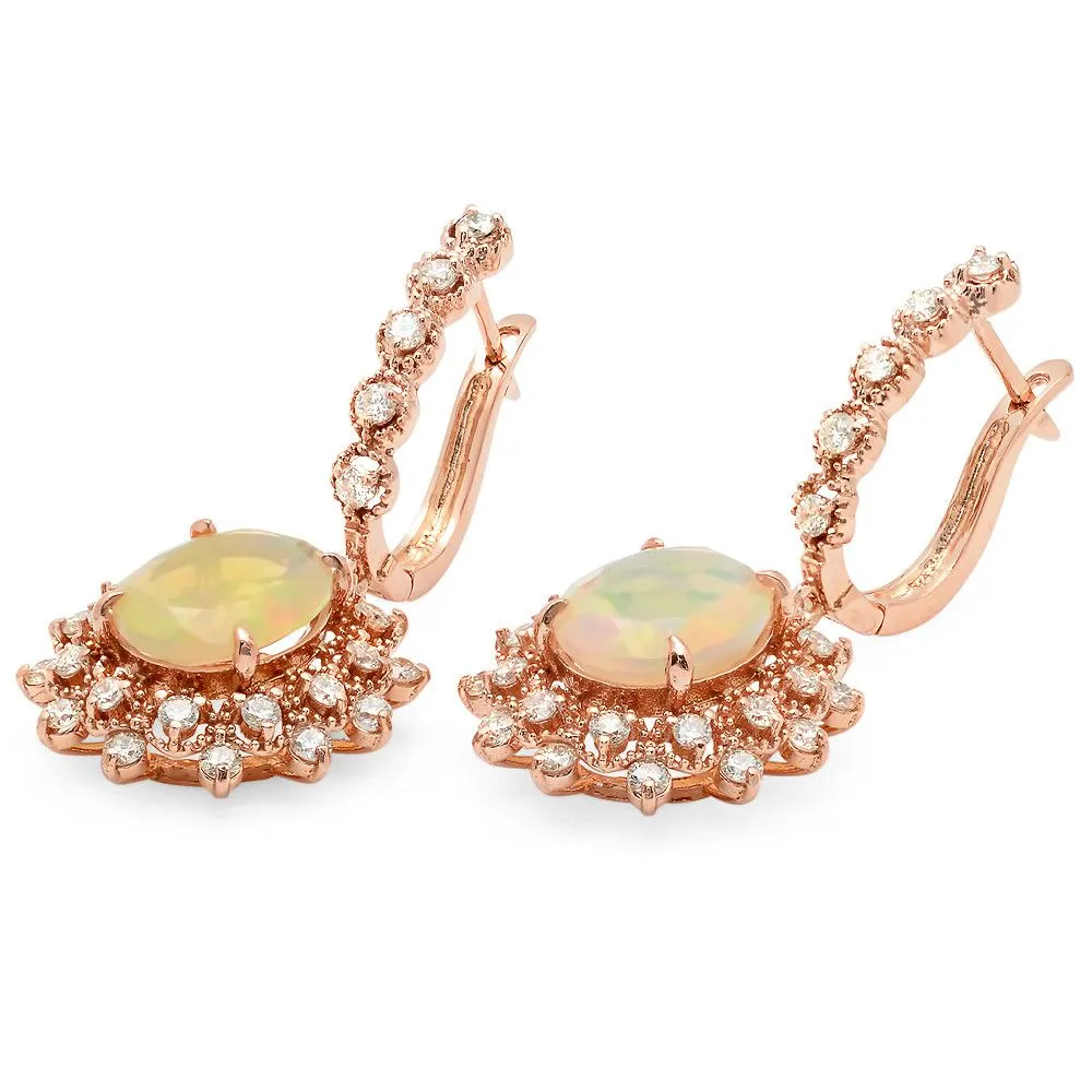 PMI 14R@8.1 58RD1@1.43 2OPAL@3.90 11X9MM OPAL EARRINGS