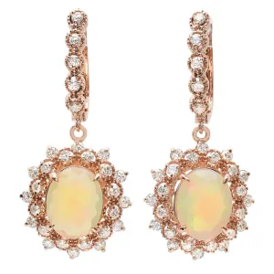 PMI 14R@8.1 58RD1@1.43 2OPAL@3.90 11X9MM OPAL EARRINGS