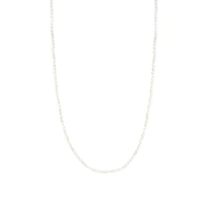 Radiant White 3mm Bead Necklace