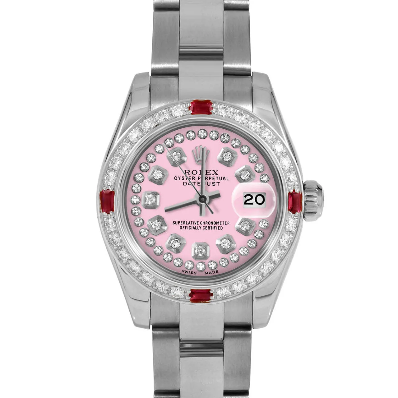 Rolex Datejust 26mm | 179174-PNK-STRD-4RBY-OYS