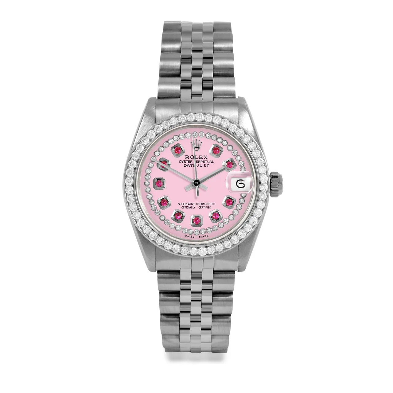 Rolex Datejust 31mm | 6827-SS-PNK-STRR-BDS-JBL