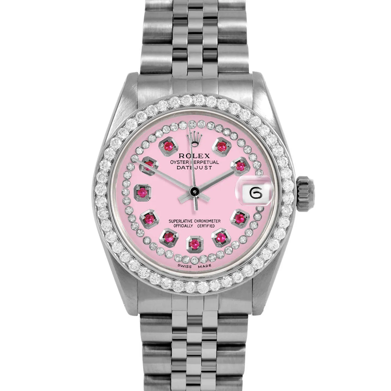 Rolex Datejust 31mm | 6827-SS-PNK-STRR-BDS-JBL