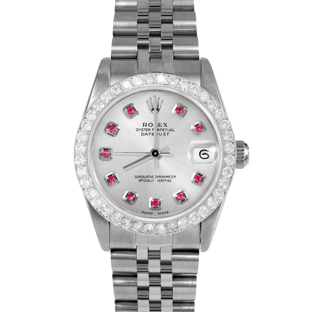Rolex Datejust 31mm | 68274-SLV-RBY-AM-2CT-JBL