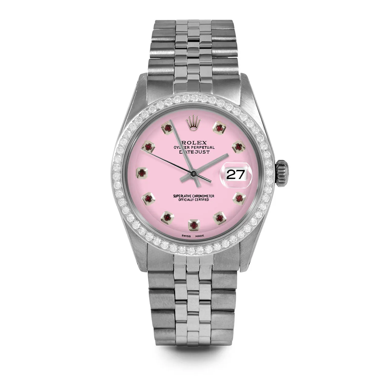 Rolex Datejust 36mm | 1601-SS-PNK-RBY-AM-BDS-JBL