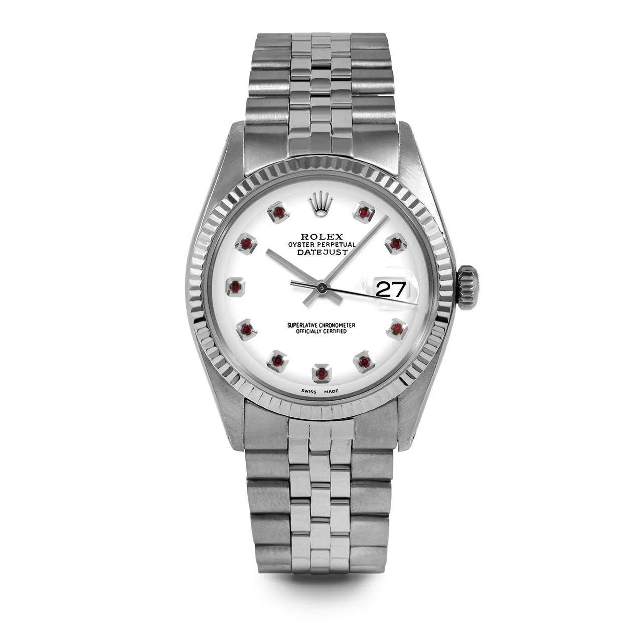 Rolex Datejust 36mm | 1601-SS-WHT-RBY-AM-FLT-JBL
