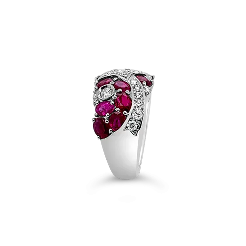Ruby & Diamond Shooting Star Ring