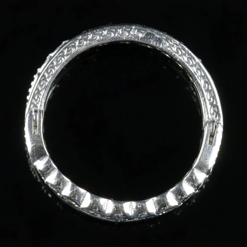 Ruby Diamond Sapphire Eternity Flip Ring Can Be Worn Four Ways