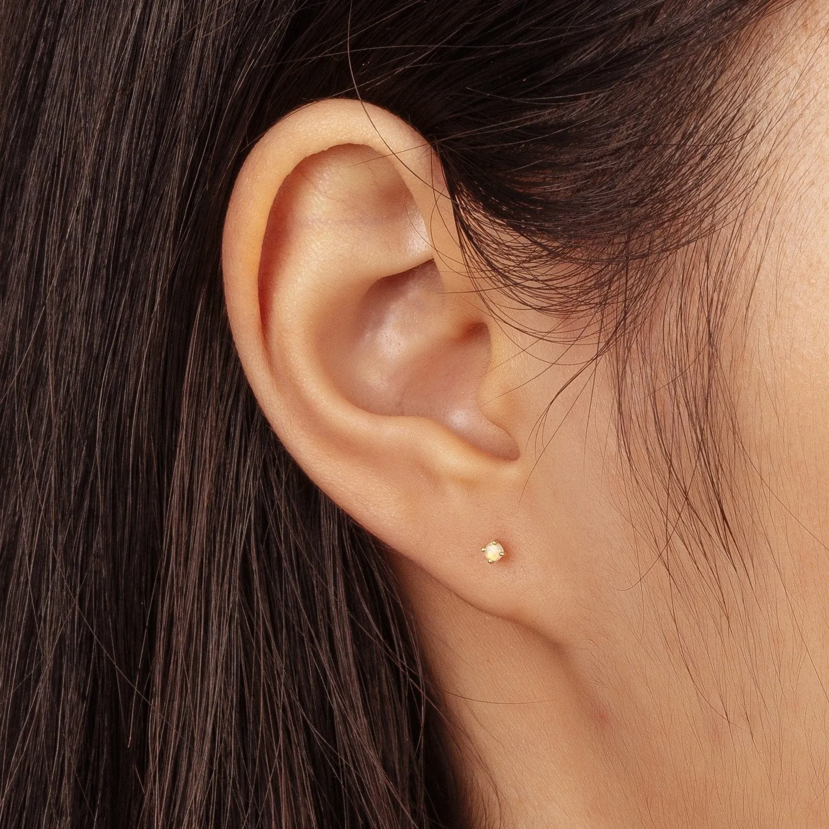 Single Opal Stud Earring - SOLD AS A SINGLE