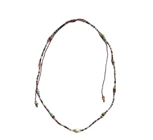 TID |  Bead and Pearl Necklace - Multi