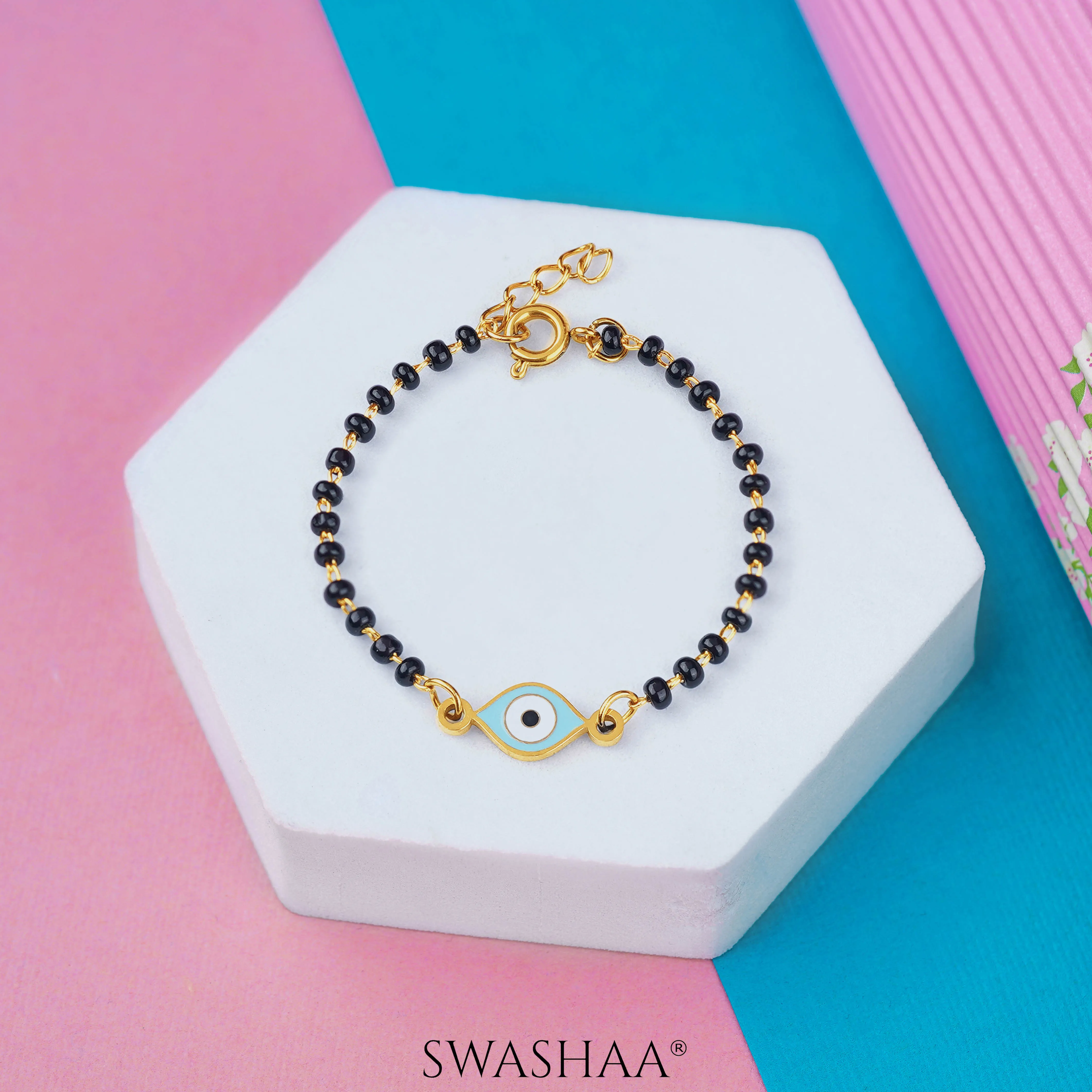 Tranquil Eye 18K Gold Plated Kid's Nazariya Bracelet