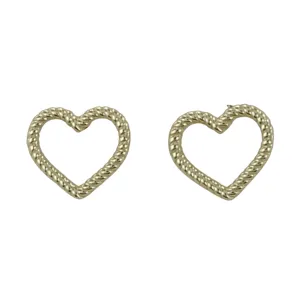 Twisted Heart Stud Earrings